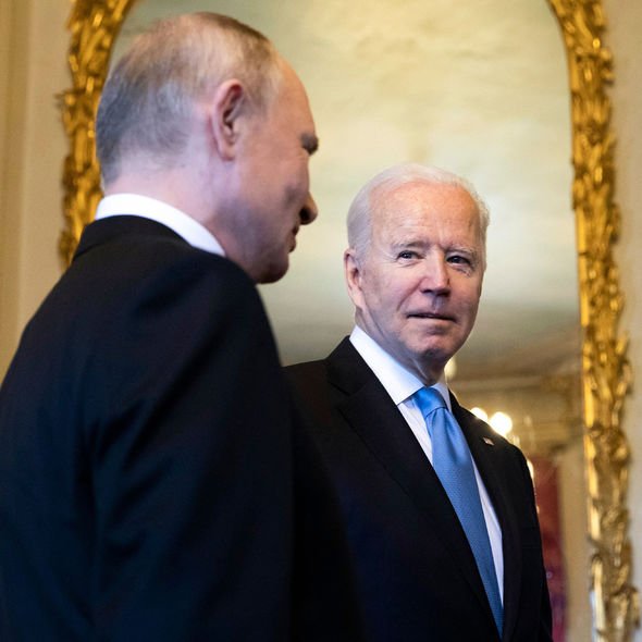 Vladimir Putin and Joe Biden