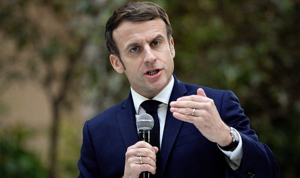 Emmanuel Macron on January 10 in Nice