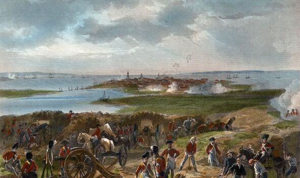 The siege of Charleston in 1780